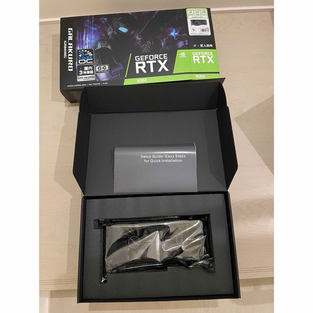 玄人志向　NVIDIA GEFORCE RTX 3060 グラフィックボード スマホ/家電/カメラのPC/タブレット(PCパーツ)の商品写真