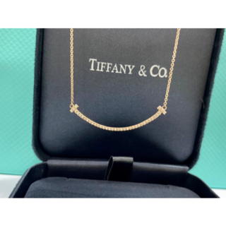 Tiffany & Co. -   Tiffany &Co.Tスマイルネックレス　マイクロ