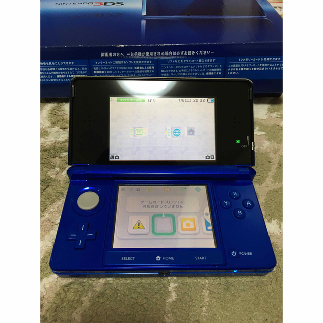 【美品】Nintendo 3DS 本体 コバルトブルー　ソフトセット 1
