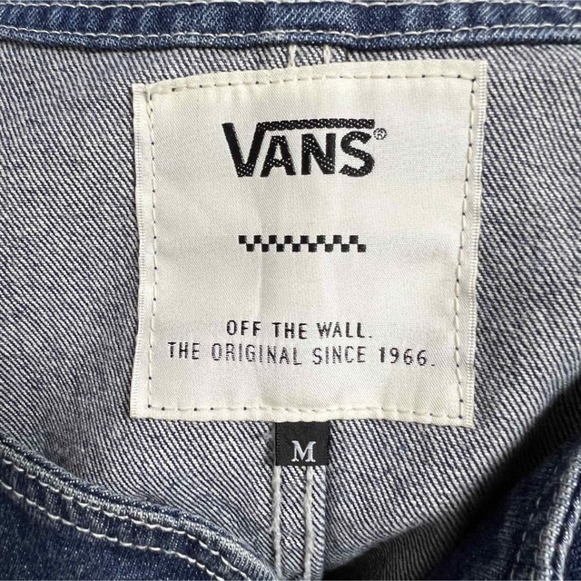 VANS(ヴァンズ)のVANS ダメージ加工ノーカラーデニムカバーオール！ メンズのジャケット/アウター(Gジャン/デニムジャケット)の商品写真
