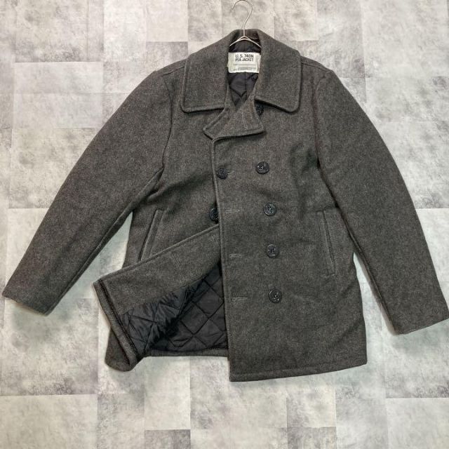 SCHOTT ショット ピーコート PEA JACKET グレイ サイズ38