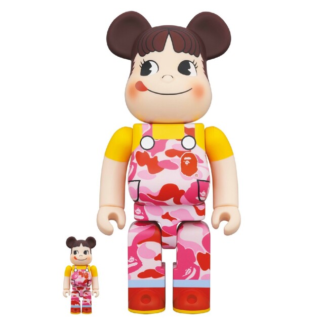 BE＠RBRICK  BAPE(R) × ペコちゃん 100% & 400%（ピ