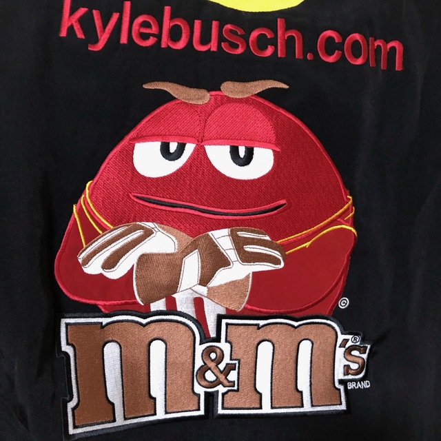 エムアンドエムズ m&m’s ブルゾン レーシングジャケット BL BK XL