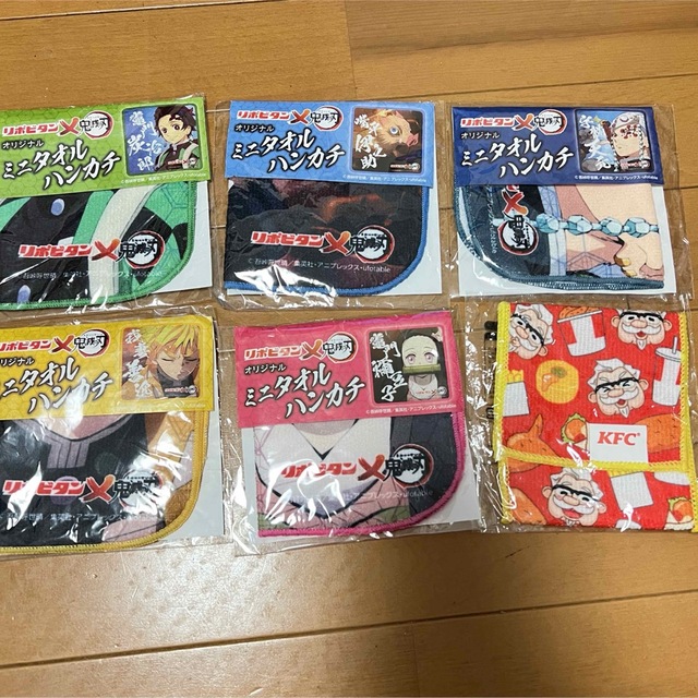 鬼滅　タオル　ハンカチ7セット エンタメ/ホビーのアニメグッズ(タオル)の商品写真