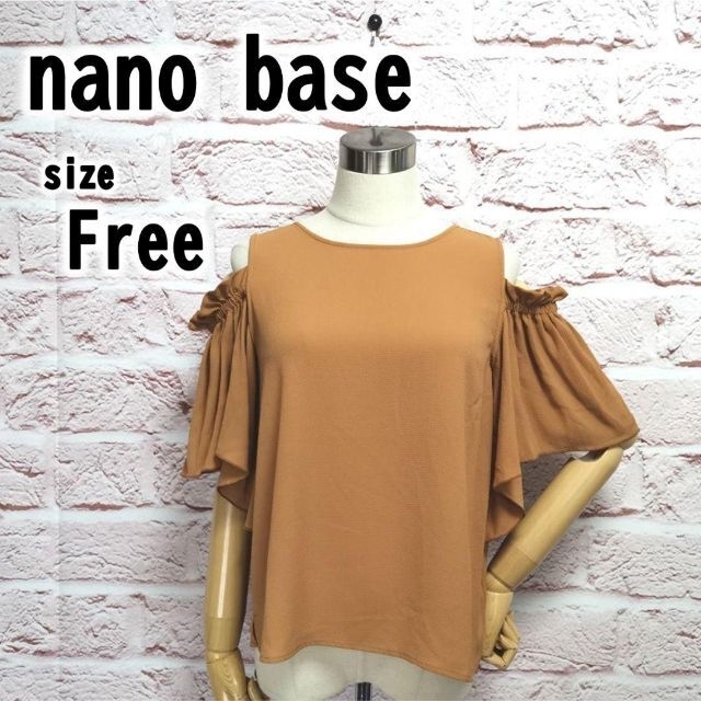 ✨ほぼ新品【F】nano base ナノ・ユニバース レディース 薄手 トップス レディースのトップス(シャツ/ブラウス(半袖/袖なし))の商品写真