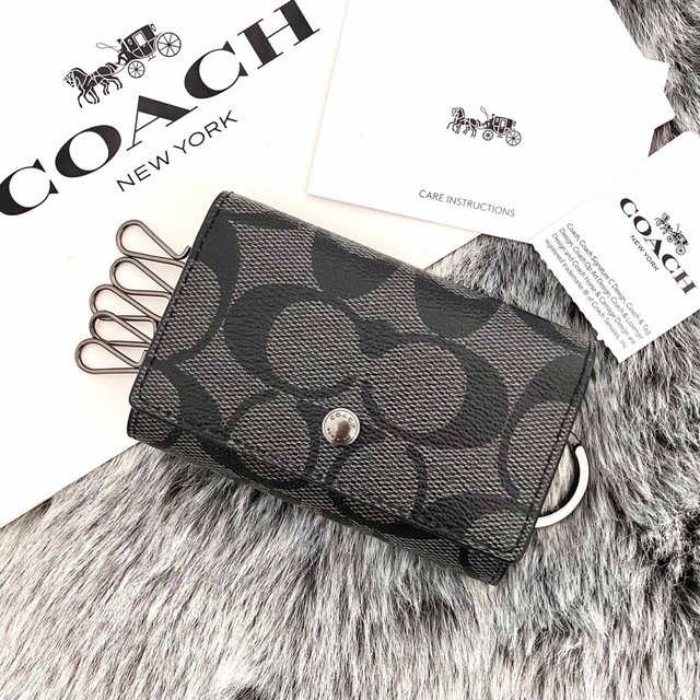 ★新品   COACHキーケース   コーチ   ブラック   キーケース