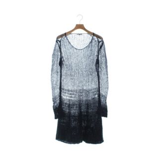 アンドゥムルメステール(Ann Demeulemeester)のANN DEMEULEMEESTER ワンピース 36(XS位) 紺 【古着】【中古】(ひざ丈ワンピース)