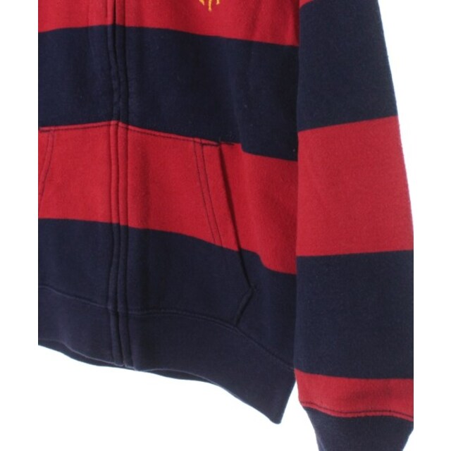 POLO RALPH LAUREN(ポロラルフローレン)のPolo Ralph Lauren パーカー 130 赤x紺(ボーダー) 【古着】【中古】 キッズ/ベビー/マタニティのキッズ服女の子用(90cm~)(Tシャツ/カットソー)の商品写真