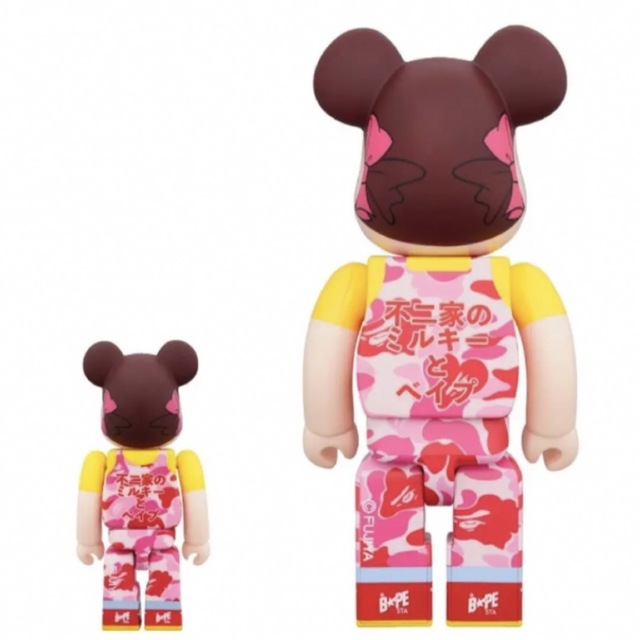 BE＠RBRICK  BAPE(R) × ペコちゃん 100% & 400% エンタメ/ホビーのフィギュア(その他)の商品写真