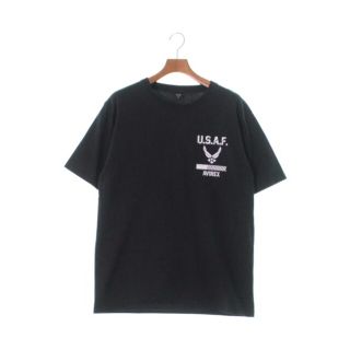 アヴィレックス(AVIREX)のAVIREX アヴィレックス Tシャツ・カットソー XL 黒 【古着】【中古】(Tシャツ/カットソー(半袖/袖なし))