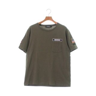 アヴィレックス(AVIREX)のAVIREX アヴィレックス Tシャツ・カットソー XL カーキ 【古着】【中古】(Tシャツ/カットソー(半袖/袖なし))