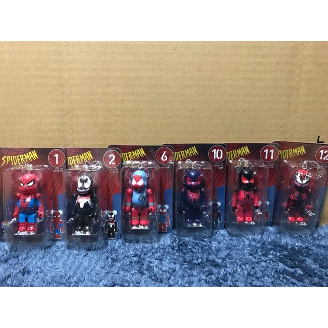 BE@RBRICK(ベアブリック)のSPIDER-MAN Happyくじ BE@RBRICK ベアブリック賞 12個 エンタメ/ホビーのフィギュア(アメコミ)の商品写真