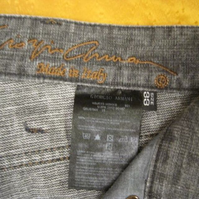 Giorgio Armani(ジョルジオアルマーニ)のジョルジオ アルマーニ 黒ラベル ジーンズ 黒 33 メンズのパンツ(デニム/ジーンズ)の商品写真