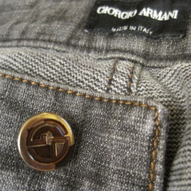 Giorgio Armani(ジョルジオアルマーニ)のジョルジオ アルマーニ 黒ラベル ジーンズ 黒 33 メンズのパンツ(デニム/ジーンズ)の商品写真