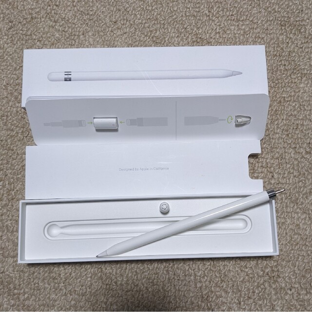 Apple Pencil 第1世代美品・極細ペン先他付属品有・動作確認済の