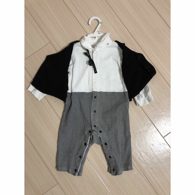 ベルメゾン(ベルメゾン)の【sale】男の子フォーマルロンパース　80センチ キッズ/ベビー/マタニティのベビー服(~85cm)(ロンパース)の商品写真