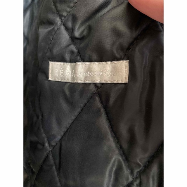 IENA(イエナ)のIENA  キルティングコート　ブラック レディースのジャケット/アウター(ロングコート)の商品写真