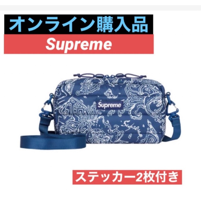 即完‼️シュプリーム Supreme Puffer Side Bag ペイズリー