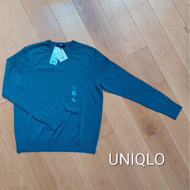 UNIQLO(ユニクロ)のUNIQLO  エクストラファインメリノクルーネックセーター L レディースのトップス(ニット/セーター)の商品写真