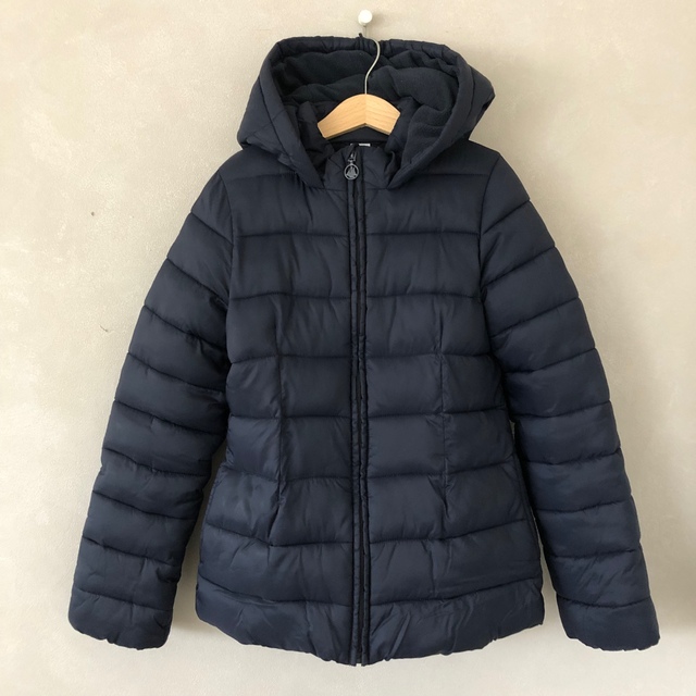 PETIT BATEAU(プチバトー)のプチバトー　中綿ダウンジャケット　140〜150 ネイビー  キッズ/ベビー/マタニティのキッズ服女の子用(90cm~)(ジャケット/上着)の商品写真