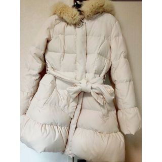 レッセパッセ#LAISSEPASSE#ダウン#コート#ファー#レオパード#白-