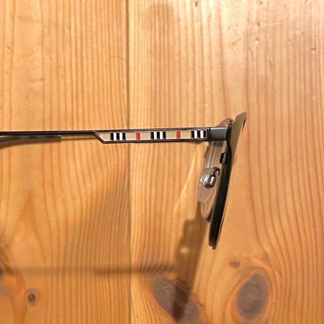 BURBERRY(バーバリー)のバーバリー メガネ 眼鏡 メタル フレーム ノバチェック 金属 黒ブチ 度付き レディースのファッション小物(サングラス/メガネ)の商品写真