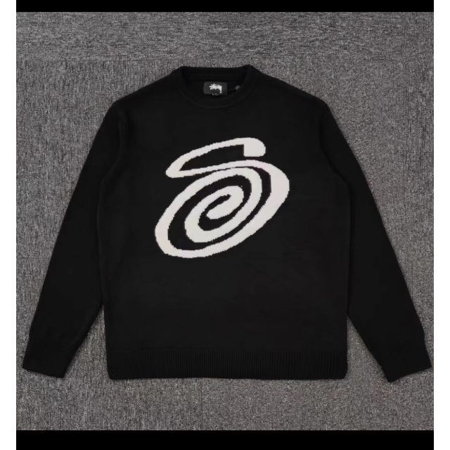男女兼用 カジュアルウェア XSサイズ STUSSY STOCK SWEATER Black