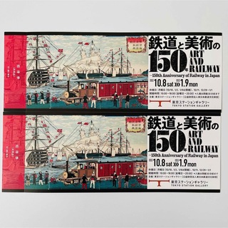 東京ステーションギャラリー　鉄道と美術の150年展　招待券2枚(美術館/博物館)