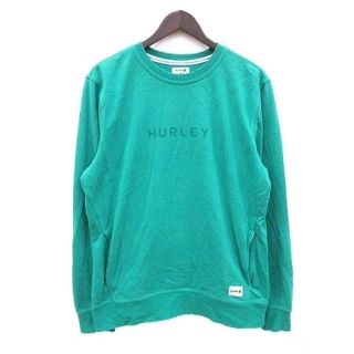 ハーレー(Hurley)のハーレー トレーナー 長袖 裏起毛 クルーネック ロゴプリント M 緑(その他)