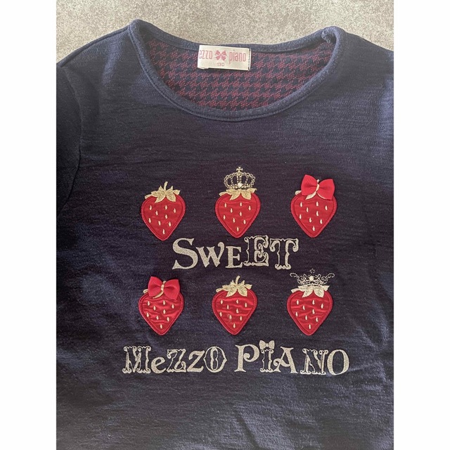 mezzo piano(メゾピアノ)のメゾピアノ♡ロンT キッズ/ベビー/マタニティのキッズ服女の子用(90cm~)(Tシャツ/カットソー)の商品写真