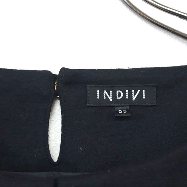 INDIVI(インディヴィ)のINDIVI 長袖 チュニック ブラック 4805608 レディースのトップス(チュニック)の商品写真