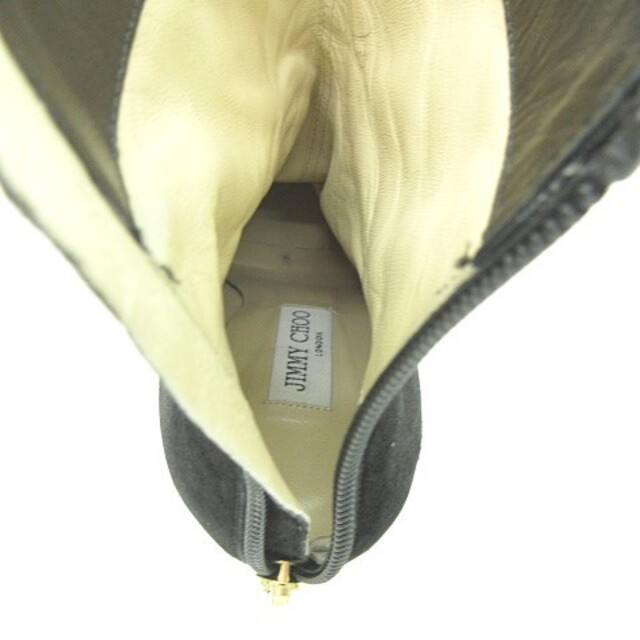 ジミーチュウ 美品 スエード ショート ブーツ イタリア製 38 約24cm