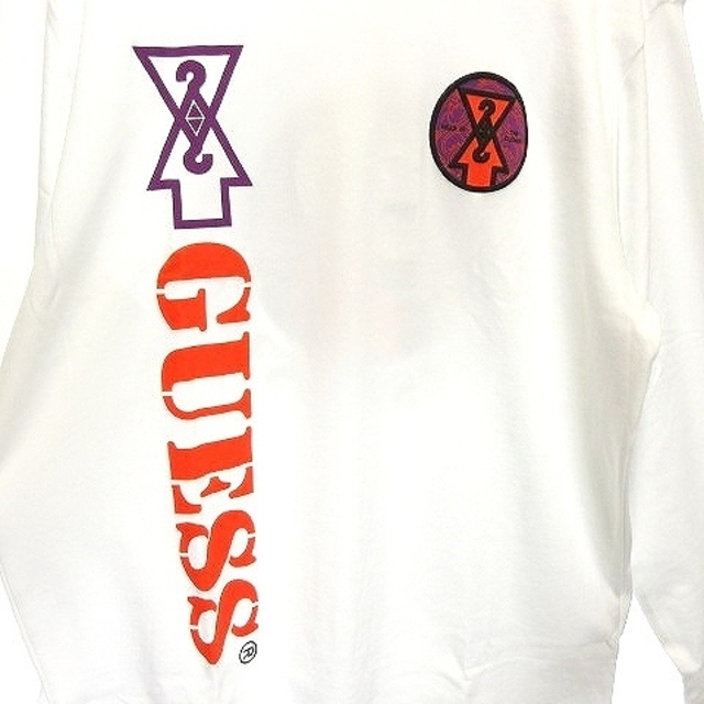 GUESS(ゲス)のゲス GUE88RISING Tシャツ 長袖 ロンT バックプリント XS 白 メンズのトップス(Tシャツ/カットソー(七分/長袖))の商品写真