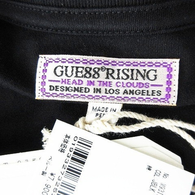 GUESS(ゲス)のゲス GUE88RISING Tシャツ 長袖 ロンT ロゴ プリント XS 黒 メンズのトップス(Tシャツ/カットソー(七分/長袖))の商品写真