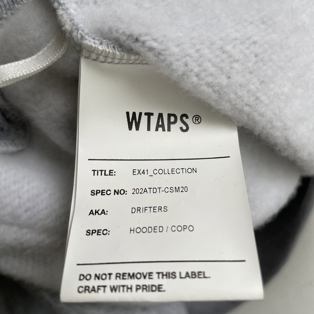 WTAPS パーカー　グレー　Lサイズ　定価以下　ファイヤー　ビックシルエット