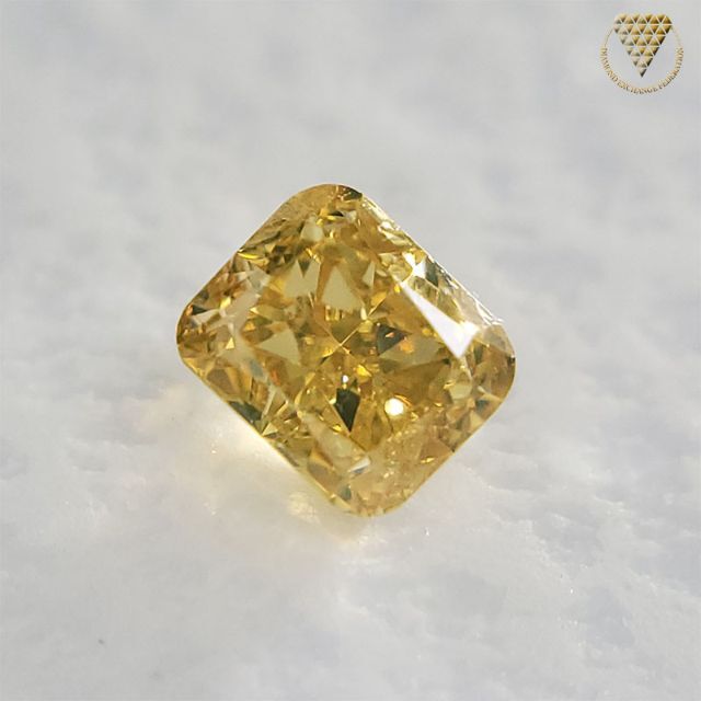 0.235 ct 天然 イエロー ダイヤモンド 未ソーティング レディースのアクセサリー(リング(指輪))の商品写真