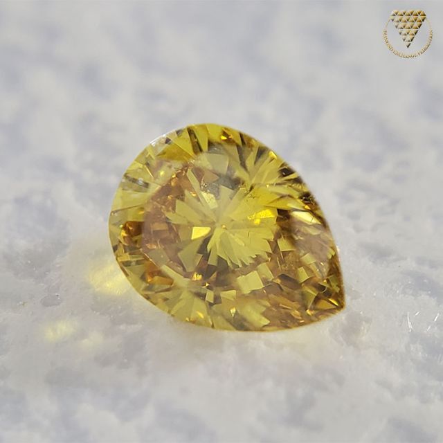 0.165 ct 天然 イエロー ダイヤモンド 未ソーティング