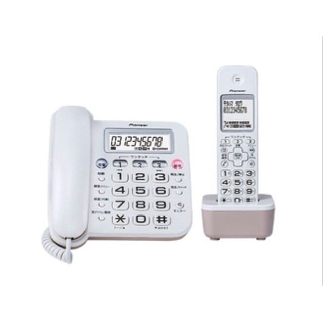 新品・未使用 Pionner コードレス留守番電話機 TF-SA16S(W) 2