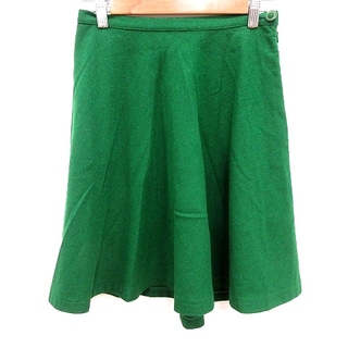 ナチュラルビューティーベーシック(NATURAL BEAUTY BASIC)のナチュラルビューティーベーシック スカート フレア ひざ丈 M 緑 グリーン(ひざ丈スカート)