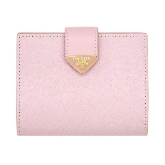 PRADA - 極美品★プラダ 財布 二つ折り財布 サフィアーノ・レザー ピンク J5130