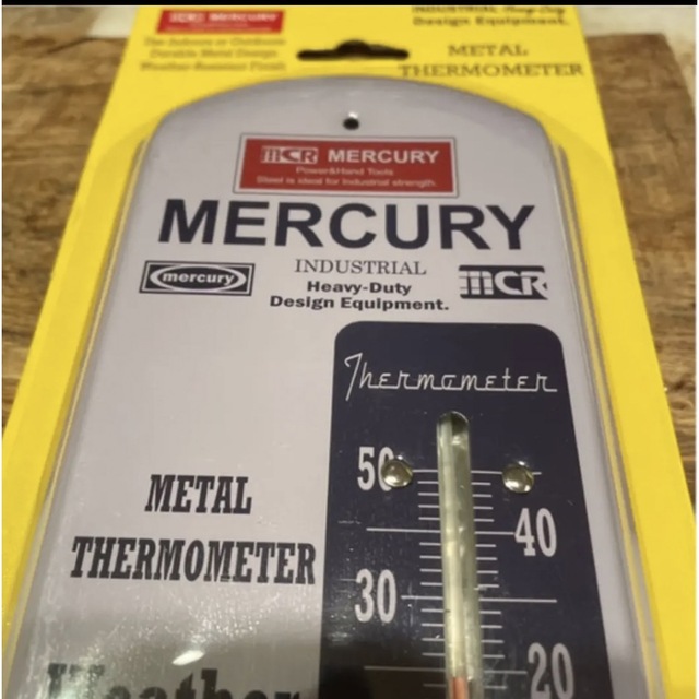 MERCURYDUO(マーキュリーデュオ)の【新品】MERCURY マーキュリー　サーモメーター　LONG 温度計(白) インテリア/住まい/日用品のインテリア小物(その他)の商品写真
