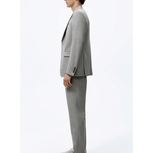 ZARA ライトグレー gray セットアップ スーツ 美品 美シルエット