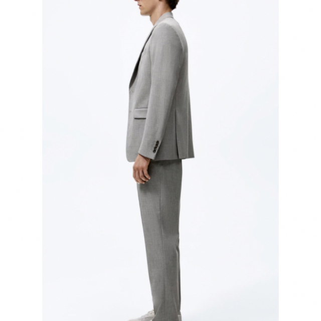 ZARA(ザラ)のZARA ライトグレー gray セットアップ スーツ 美品 美シルエット メンズのスーツ(セットアップ)の商品写真