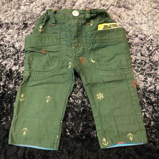 ジャンクストアー(JUNK STORE)のジャンクストア　95センチ　ハーフパンツ  マリン柄　半ズボングリーン(パンツ/スパッツ)