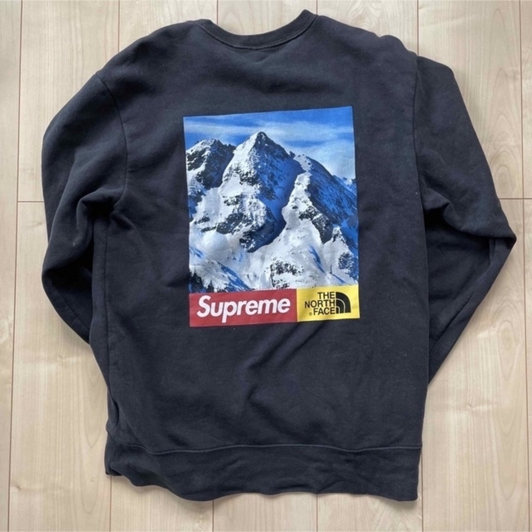 Supreme TNF mountain crewneck sweatshirt