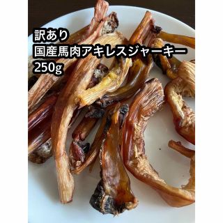 訳あり　国産馬肉アキレスジャーキー250g(ペットフード)