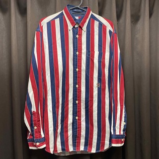 トミーヒルフィガー(TOMMY HILFIGER)のTOMMY HILFIGER 90s シャツ ストライプ M トリコロール  (シャツ)