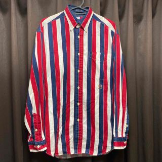 トミーヒルフィガー(TOMMY HILFIGER)のTOMMY HILFIGER 90s シャツ ストライプ M トリコロール  (シャツ)