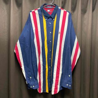 トミーヒルフィガー(TOMMY HILFIGER)のTOMMY HILFIGER 90s シャツ ストライプ L マルチカラー  (シャツ)