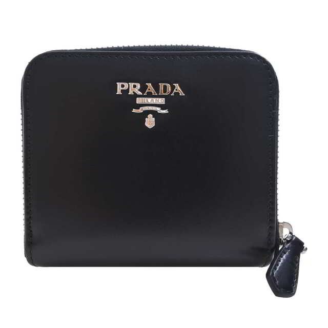 PRADA プラダ 二つ折り財布 ブラック 【ブランド】